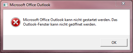Outlook-Fehler